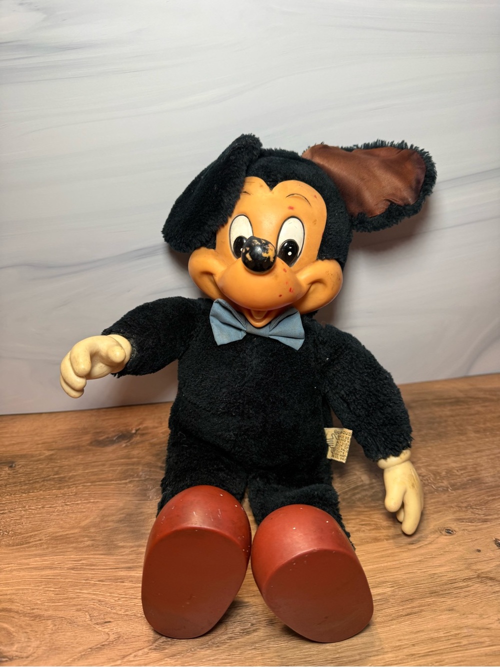 Vintage 1980s Applause Mickey Mouse Rubber Face Plush Disney